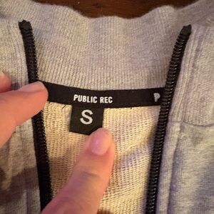 Public Rec Men's Gray QuarterZip